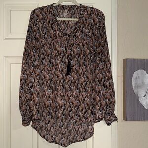 Xhilaration Multicolor Patterned Blouse